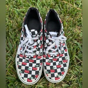 Vans Authentic Checkerboard Cherry Print Sneakers – Women’s 7.5